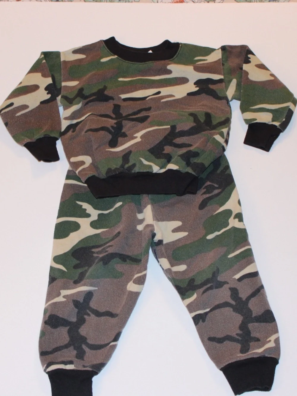 Vintage Y2K Garanimals Woodland Camo 2T Outfit Set